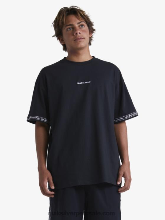 Quiksilver x Stab N8LNT1865 hombres negro camiseta de los 90