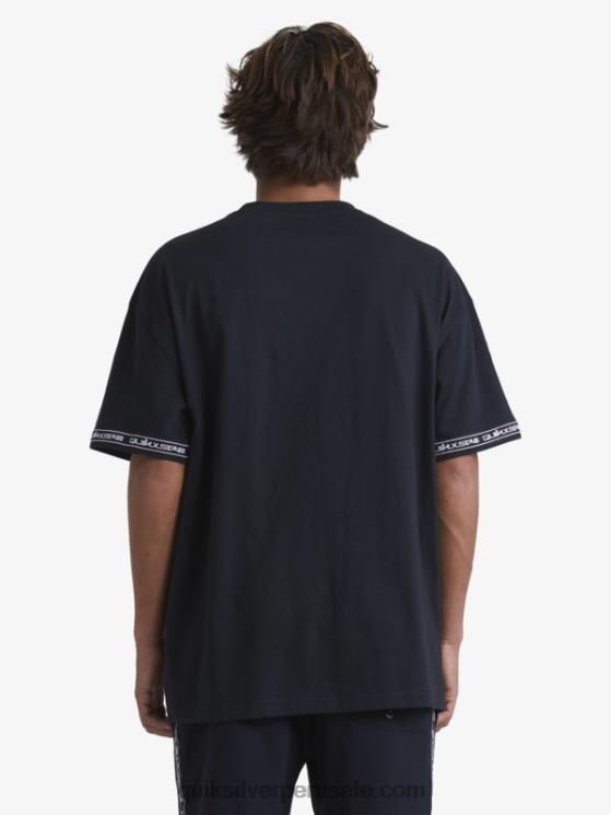 Quiksilver x Stab N8LNT1865 hombres negro camiseta de los 90