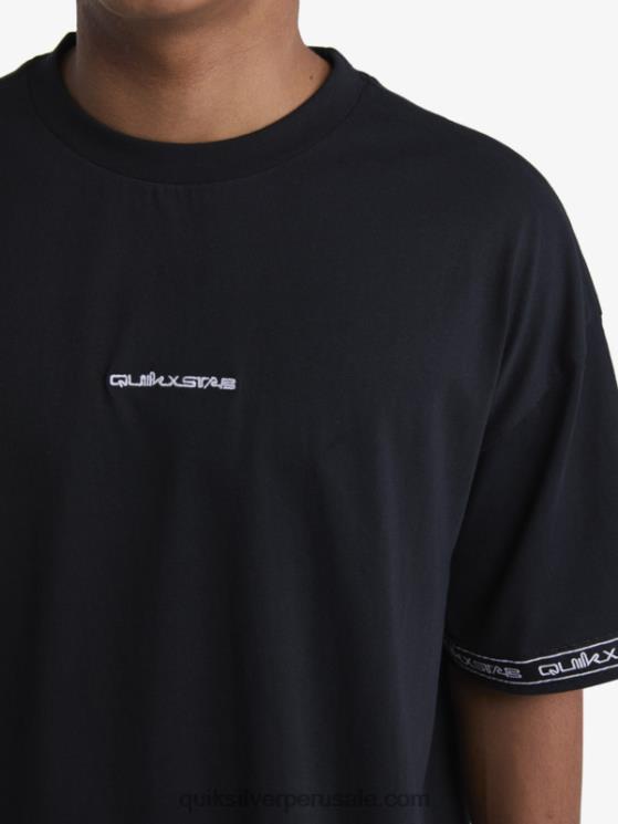 Quiksilver x Stab N8LNT1865 hombres negro camiseta de los 90