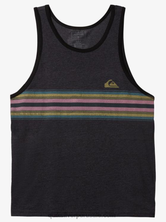 Quiksilver N8LNT1337 hombres brezo de carbón Camiseta sin mangas aerodinámica