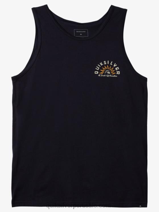 Quiksilver N8LNT1362 hombres chaqueta azul marino camiseta de tanques de cuentos de agua