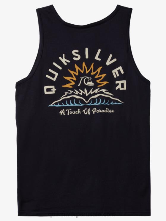 Quiksilver N8LNT1362 hombres chaqueta azul marino camiseta de tanques de cuentos de agua