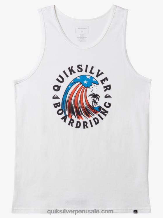 Quiksilver N8LNT154 hombres blanco hogar del tanque de olas