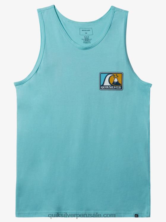 Quiksilver N8LNT165 hombres Angel Azul tanque de burbujas suaves