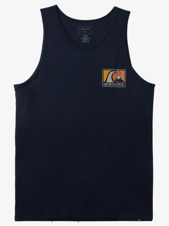 Quiksilver N8LNT166 hombres chaqueta azul marino tanque de burbujas suaves