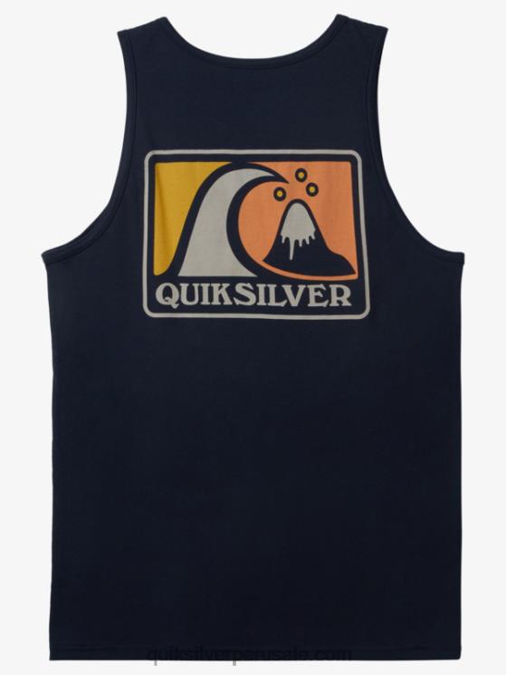 Quiksilver N8LNT166 hombres chaqueta azul marino tanque de burbujas suaves