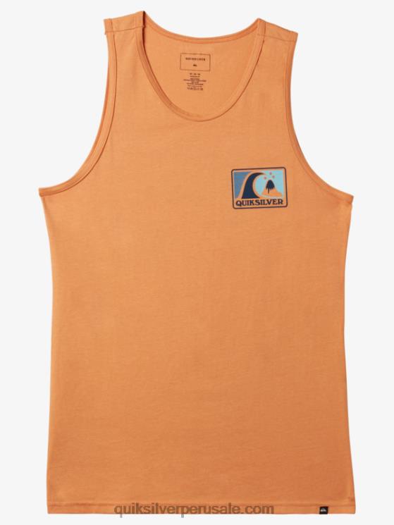 Quiksilver N8LNT167 hombres bronceado cobre tanque de burbujas suaves
