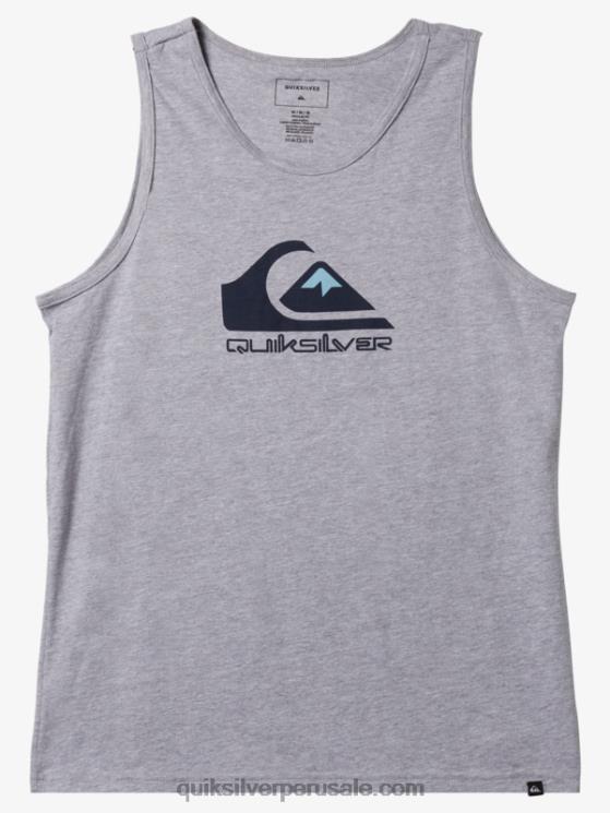 Quiksilver N8LNT267 hombres brezo atlético tanque con logo grande