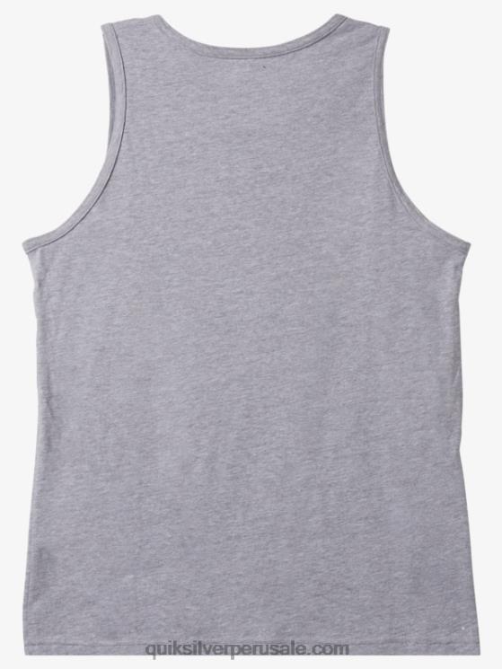 Quiksilver N8LNT267 hombres brezo atlético tanque con logo grande
