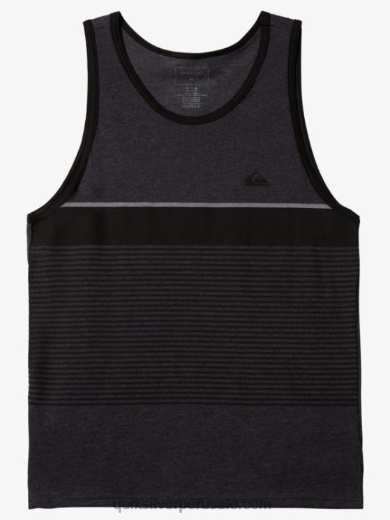 Quiksilver N8LNT453 hombres brezo de carbón tanque de rayas de tijuana