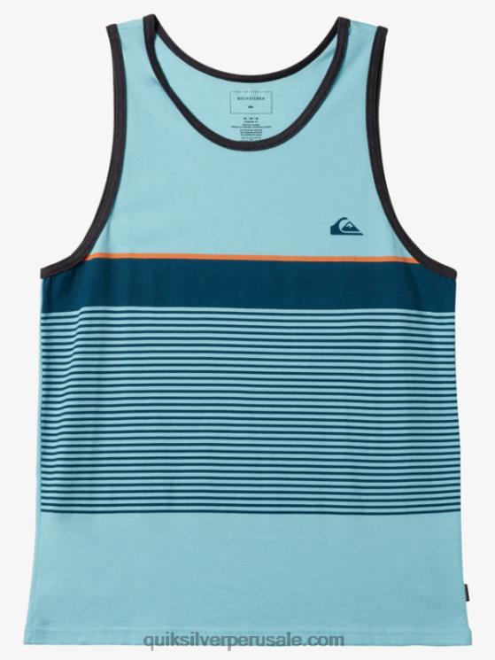 Quiksilver N8LNT455 hombres ángel azul brezo tanque de rayas de tijuana