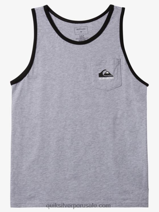 Quiksilver N8LNT556 hombres brezo atlético playera sin mangas omni bolsillo