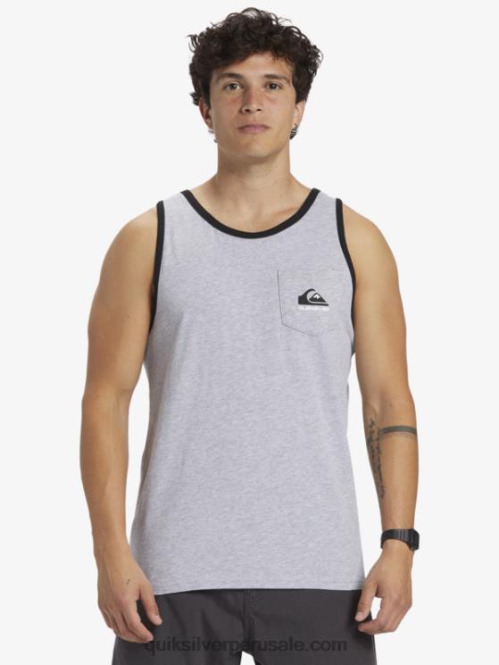 Quiksilver N8LNT556 hombres brezo atlético playera sin mangas omni bolsillo