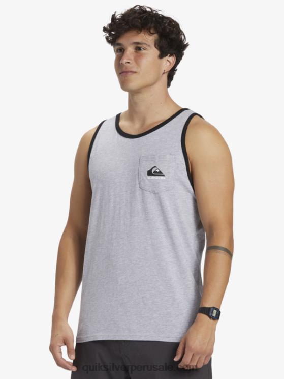 Quiksilver N8LNT556 hombres brezo atlético playera sin mangas omni bolsillo