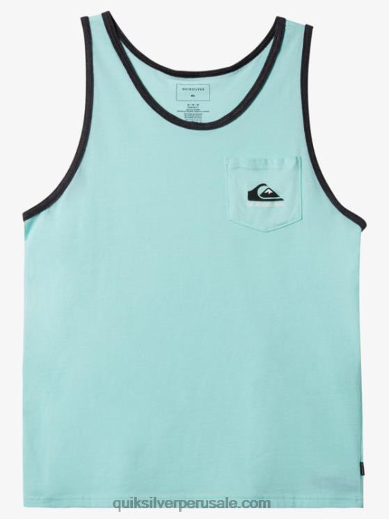 Quiksilver N8LNT559 hombres brezo de cristal de playa playera sin mangas omni bolsillo