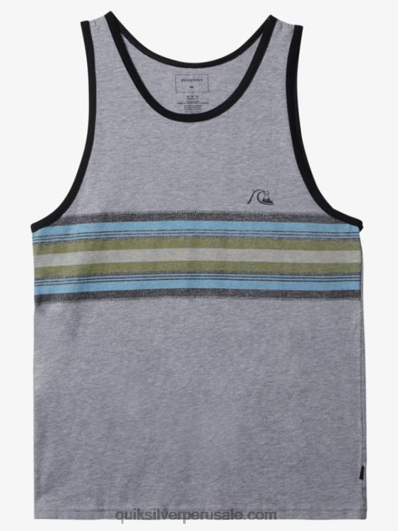 Quiksilver N8LNT704 hombres brezo atlético tanque de rayas todos los días