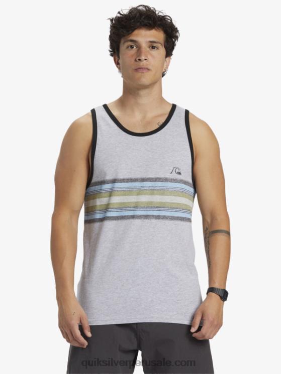 Quiksilver N8LNT704 hombres brezo atlético tanque de rayas todos los días