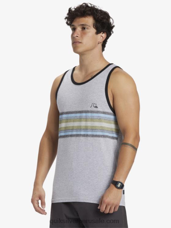 Quiksilver N8LNT704 hombres brezo atlético tanque de rayas todos los días