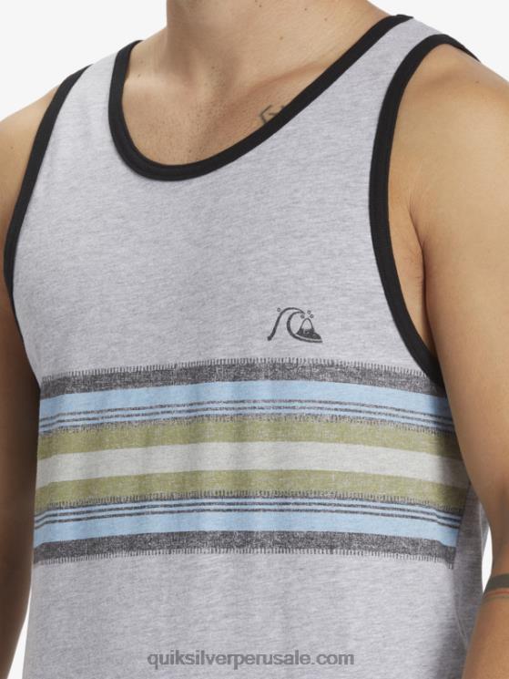 Quiksilver N8LNT704 hombres brezo atlético tanque de rayas todos los días
