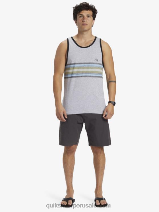 Quiksilver N8LNT704 hombres brezo atlético tanque de rayas todos los días