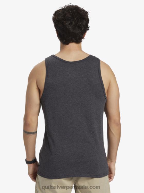 Quiksilver N8LNT705 hombres brezo de carbón tanque de rayas todos los días