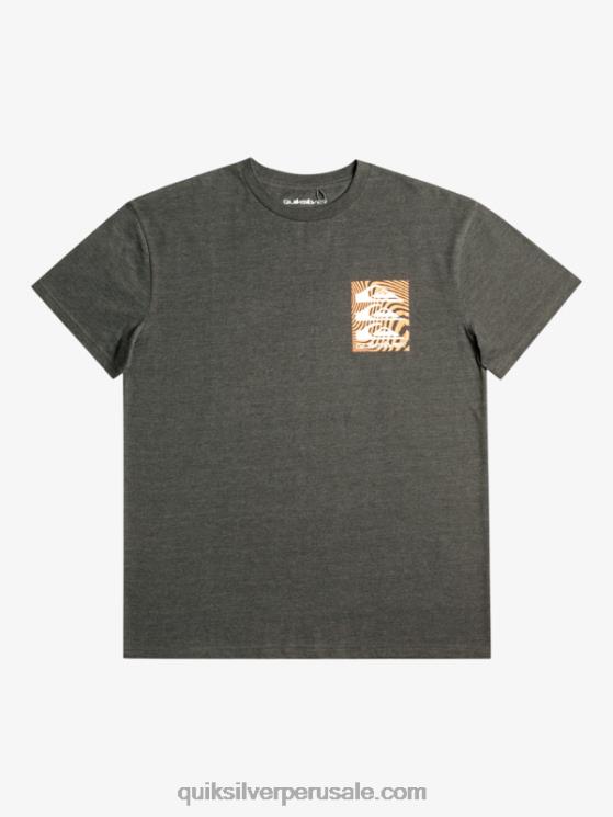 Quiksilver N8LNT1014 hombres fantasma camiseta con motivo deformado