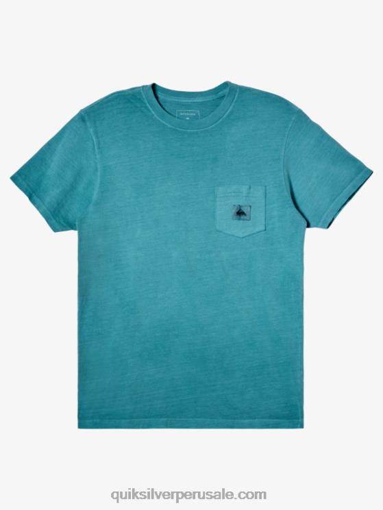 Quiksilver N8LNT1042 hombres azul bretaña camiseta de misión secundaria