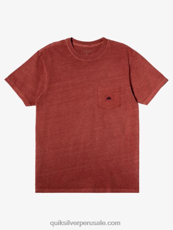 Quiksilver N8LNT1043 hombres Marsala camiseta de misión secundaria