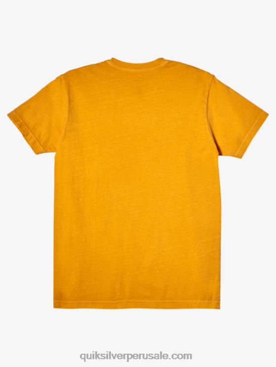 Quiksilver N8LNT1045 hombres oro brillante camiseta de misión secundaria