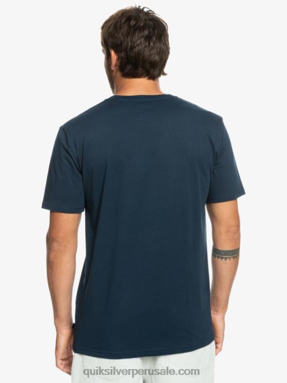 Quiksilver N8LNT1064 hombres chaqueta azul marino camiseta surfadelica rayas bolsillo