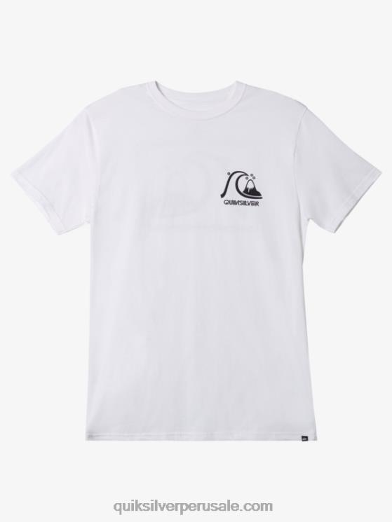 Quiksilver N8LNT1067 hombres blanco la camiseta original