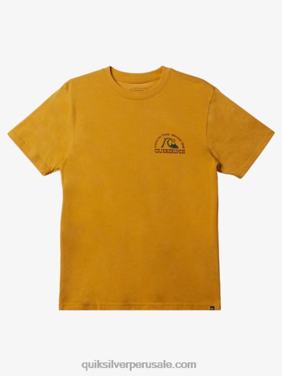 Quiksilver N8LNT1073 hombres brezo dorado brillante camiseta nueva toma mod