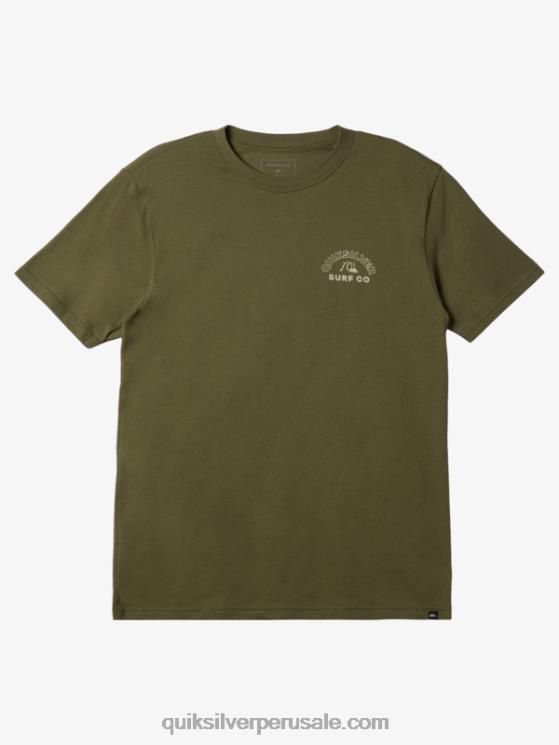 Quiksilver N8LNT107 hombres trébol de cuatro hojas camiseta de giro atemporal