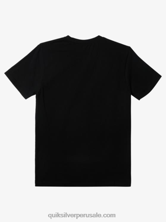 Quiksilver N8LNT109 hombres negro camiseta mw con logo pequeño