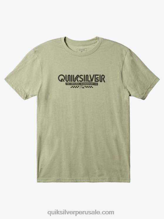 Quiksilver N8LNT1102 hombres brezo de salvia del desierto camiseta omni check