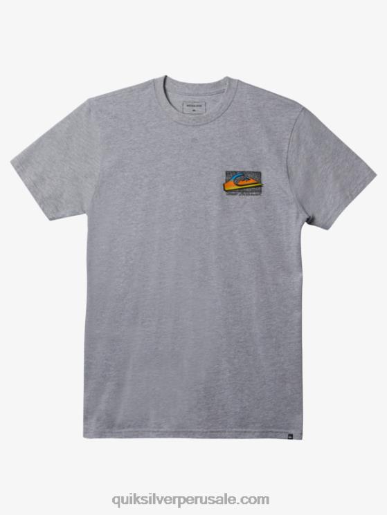 Quiksilver N8LNT1111 hombres brezo atlético camiseta retro desteñida