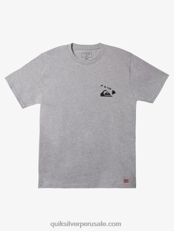 Quiksilver N8LNT1113 hombres brezo atlético camiseta hawaii con doble anzuelo