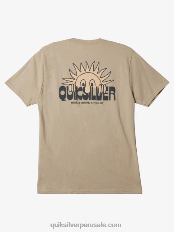 Quiksilver N8LNT1116 hombres plaza topo camiseta levántate y brilla
