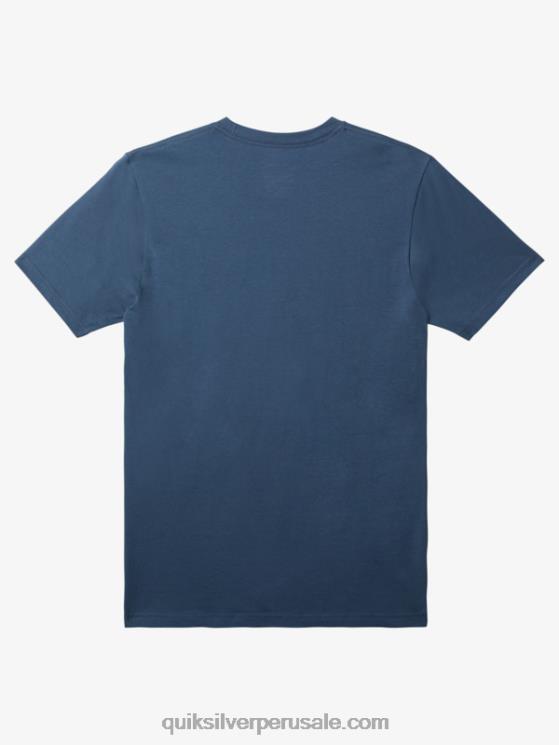 Quiksilver N8LNT111 hombres mar de bering camiseta mw con logo pequeño