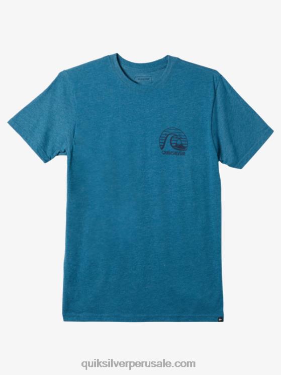 Quiksilver N8LNT1139 hombres brezo azul marroquí camiseta mod de movimiento audaz