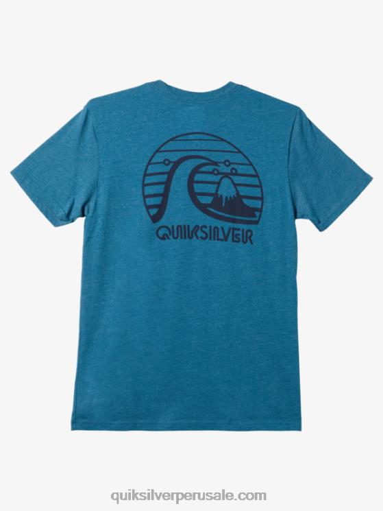 Quiksilver N8LNT1139 hombres brezo azul marroquí camiseta mod de movimiento audaz