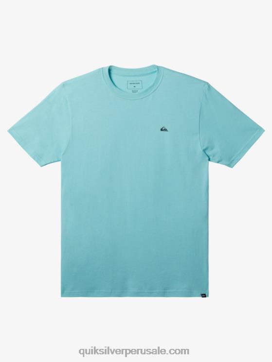 Quiksilver N8LNT113 hombres Angel Azul camiseta mw con logo pequeño