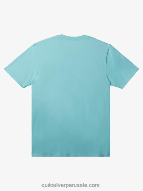 Quiksilver N8LNT113 hombres Angel Azul camiseta mw con logo pequeño