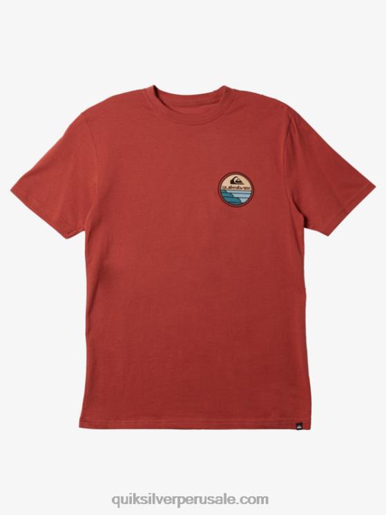 Quiksilver N8LNT1145 hombres Marsala camiseta viaje panorámico