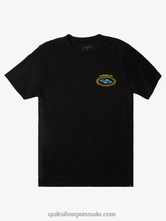 Quiksilver N8LNT1154 hombres negro camiseta segunda piel