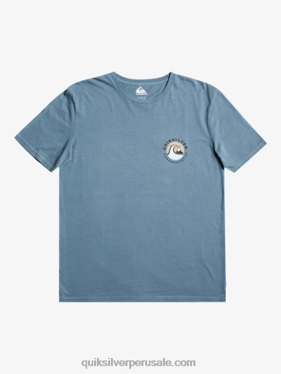 Quiksilver N8LNT1158 hombres mar de bering camiseta con sello de burbuja qs