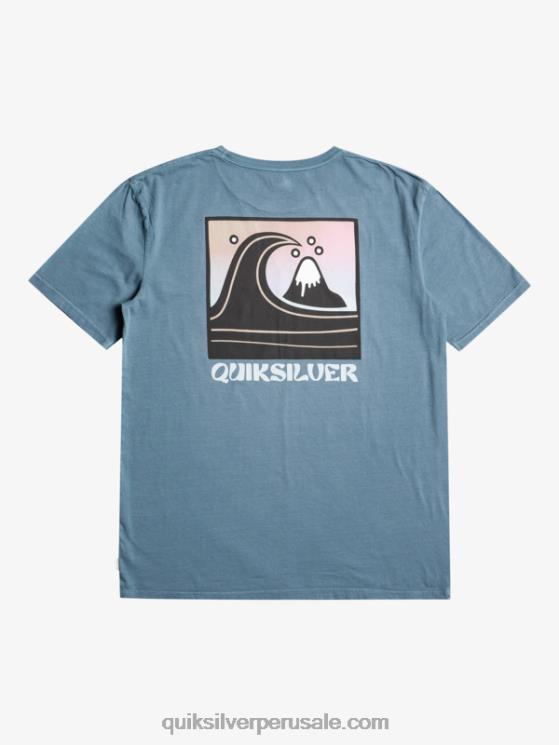 Quiksilver N8LNT1158 hombres mar de bering camiseta con sello de burbuja qs