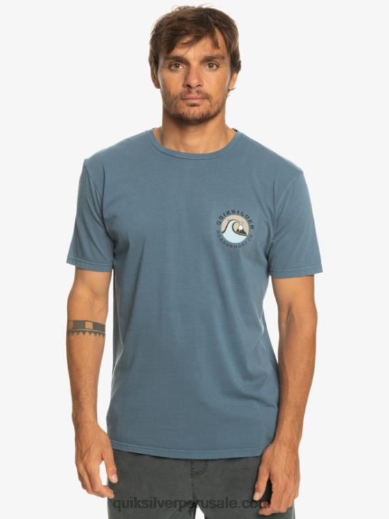Quiksilver N8LNT1158 hombres mar de bering camiseta con sello de burbuja qs