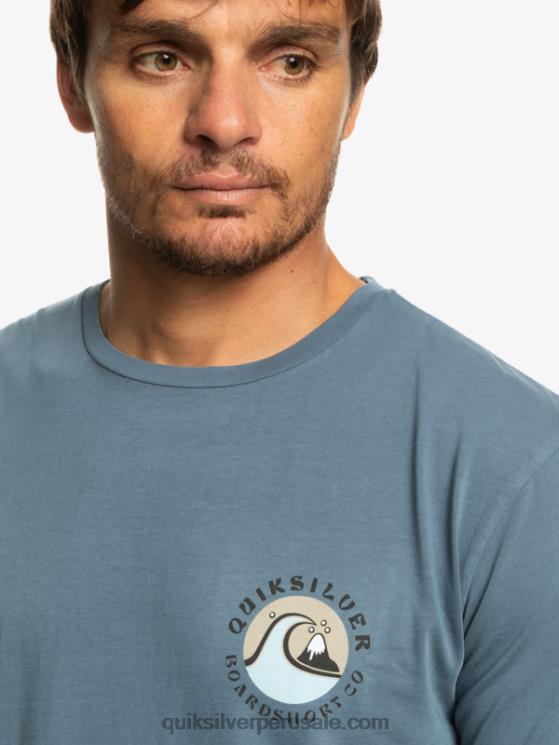 Quiksilver N8LNT1158 hombres mar de bering camiseta con sello de burbuja qs