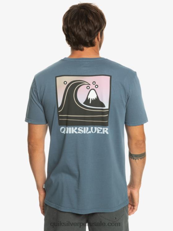 Quiksilver N8LNT1158 hombres mar de bering camiseta con sello de burbuja qs